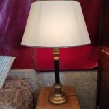 Living room lamp in gilded and black bronze