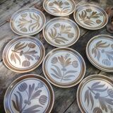 Vintage Longchamp dessert plate set