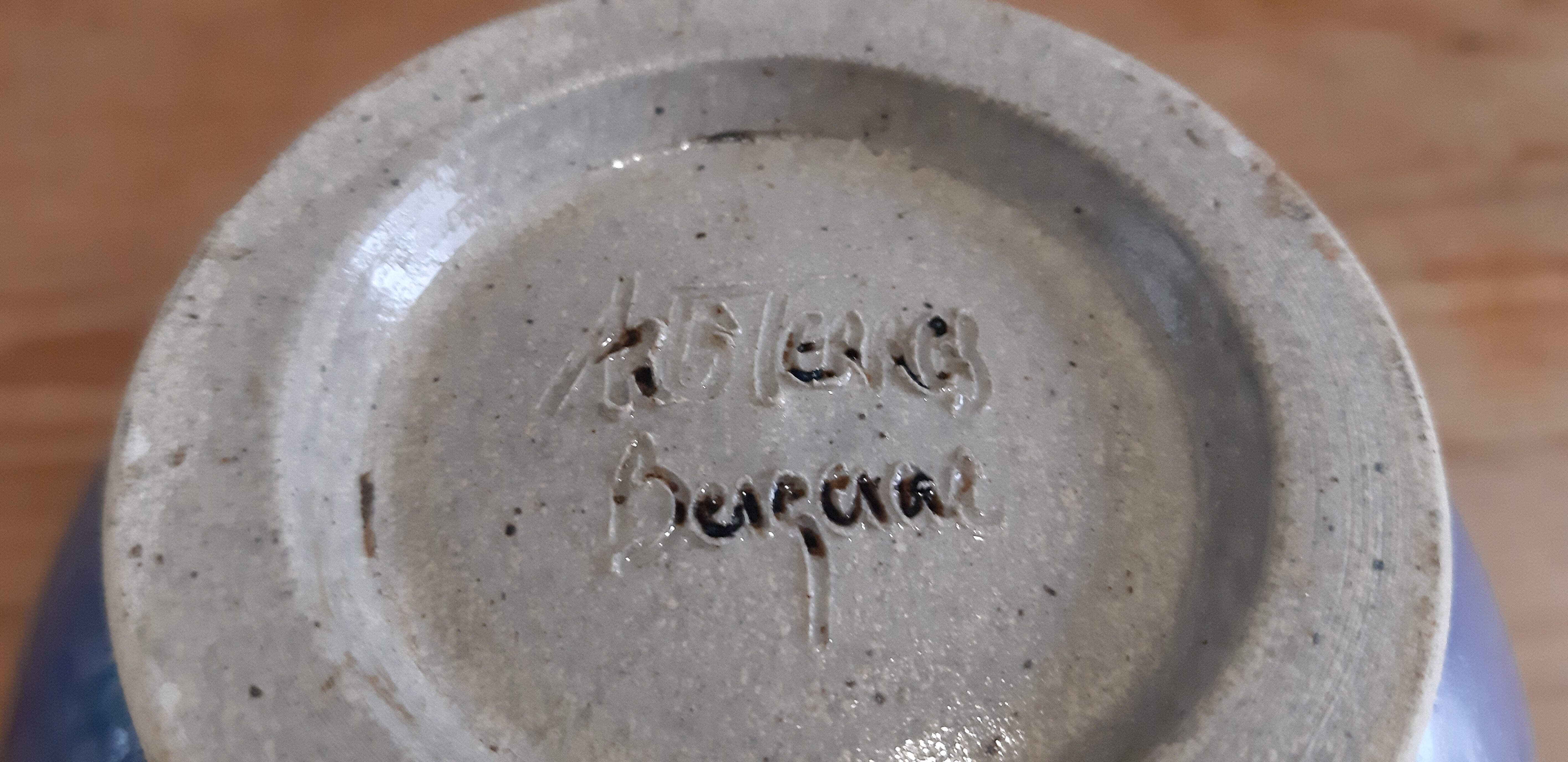 Bowl in glazed sandstone Arc Terres Bergerac