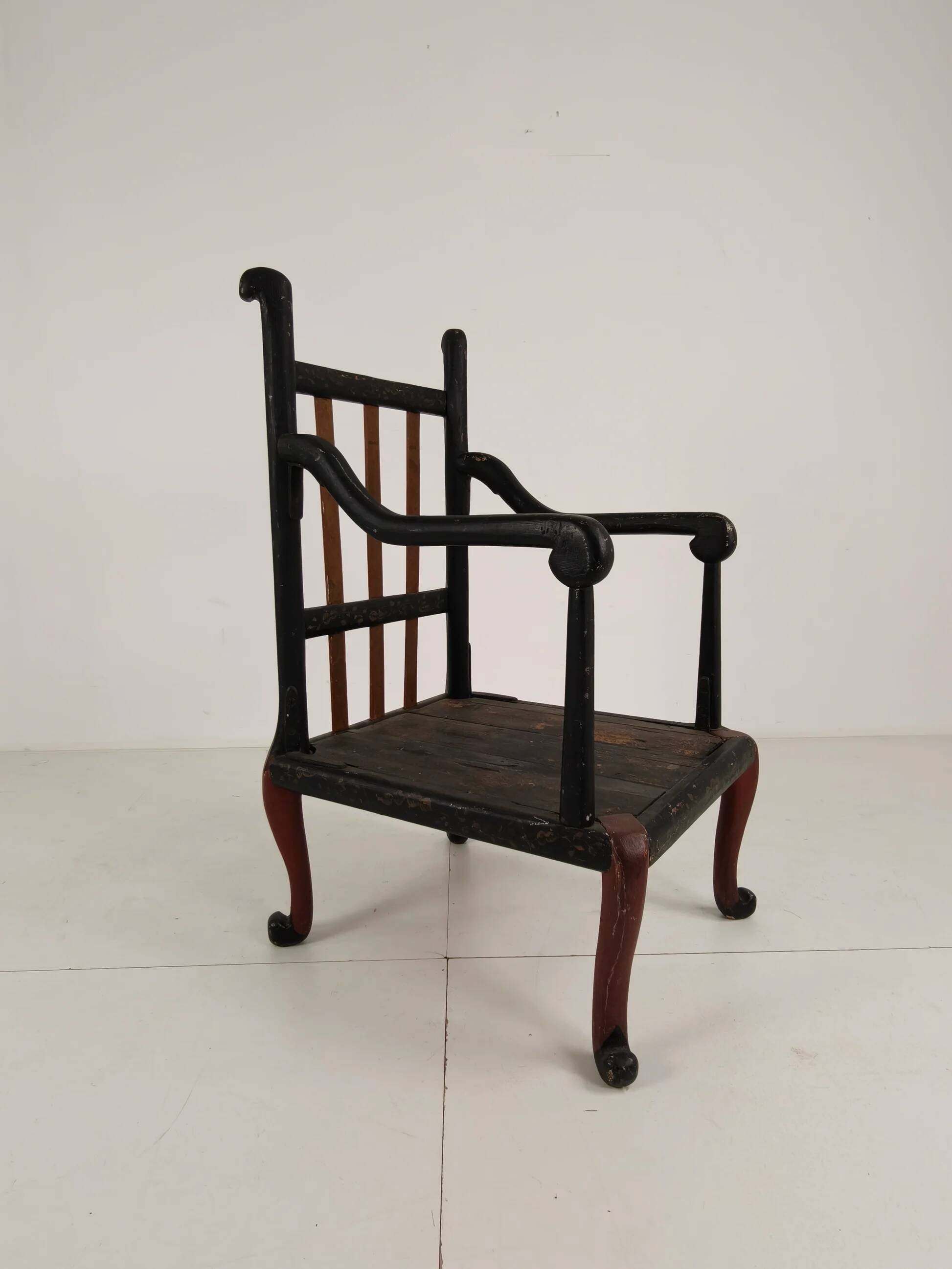 Fauteuil anglais de style chinoiserie vers 1900