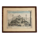 French engraving XVIII coloured – Paris 1782