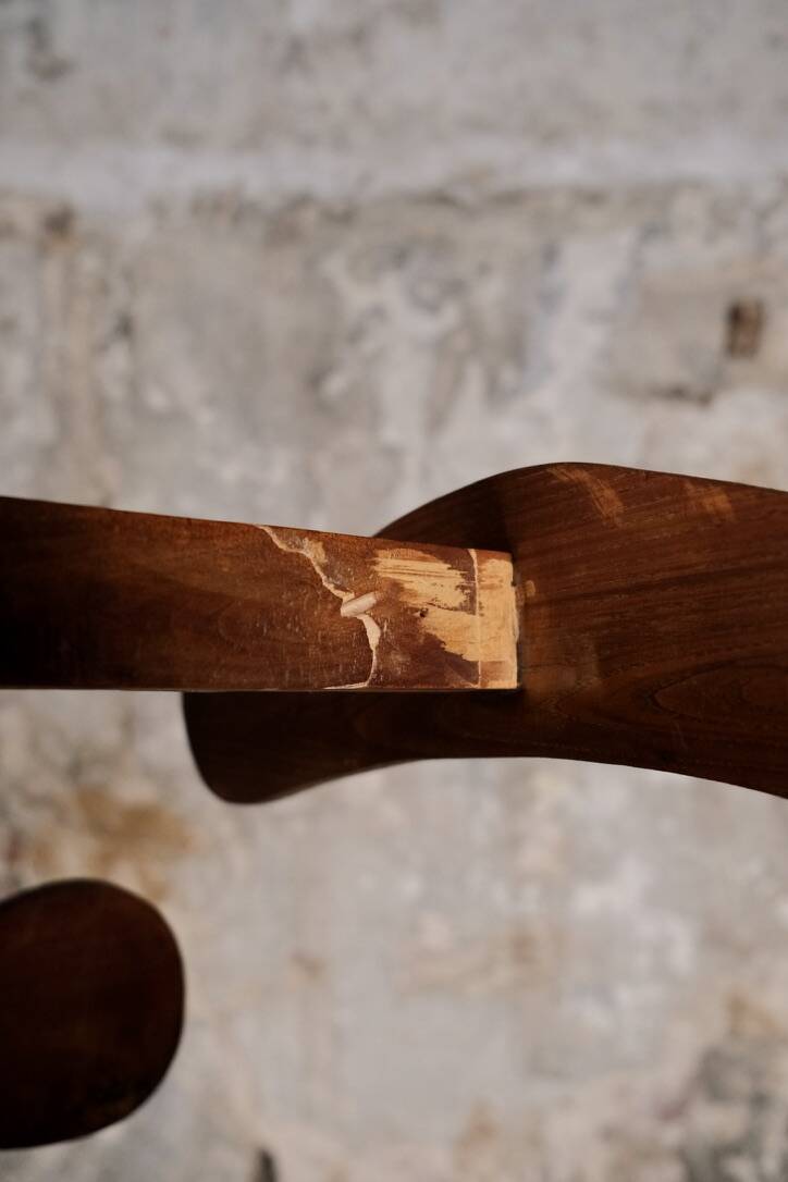 Oak coat rack, France, early 20th century