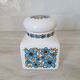 Ceramic storage pot with blue flower pattern Tauntun Vale / England