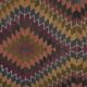 Vintage Turkish kilim handwoven 151x361 cm