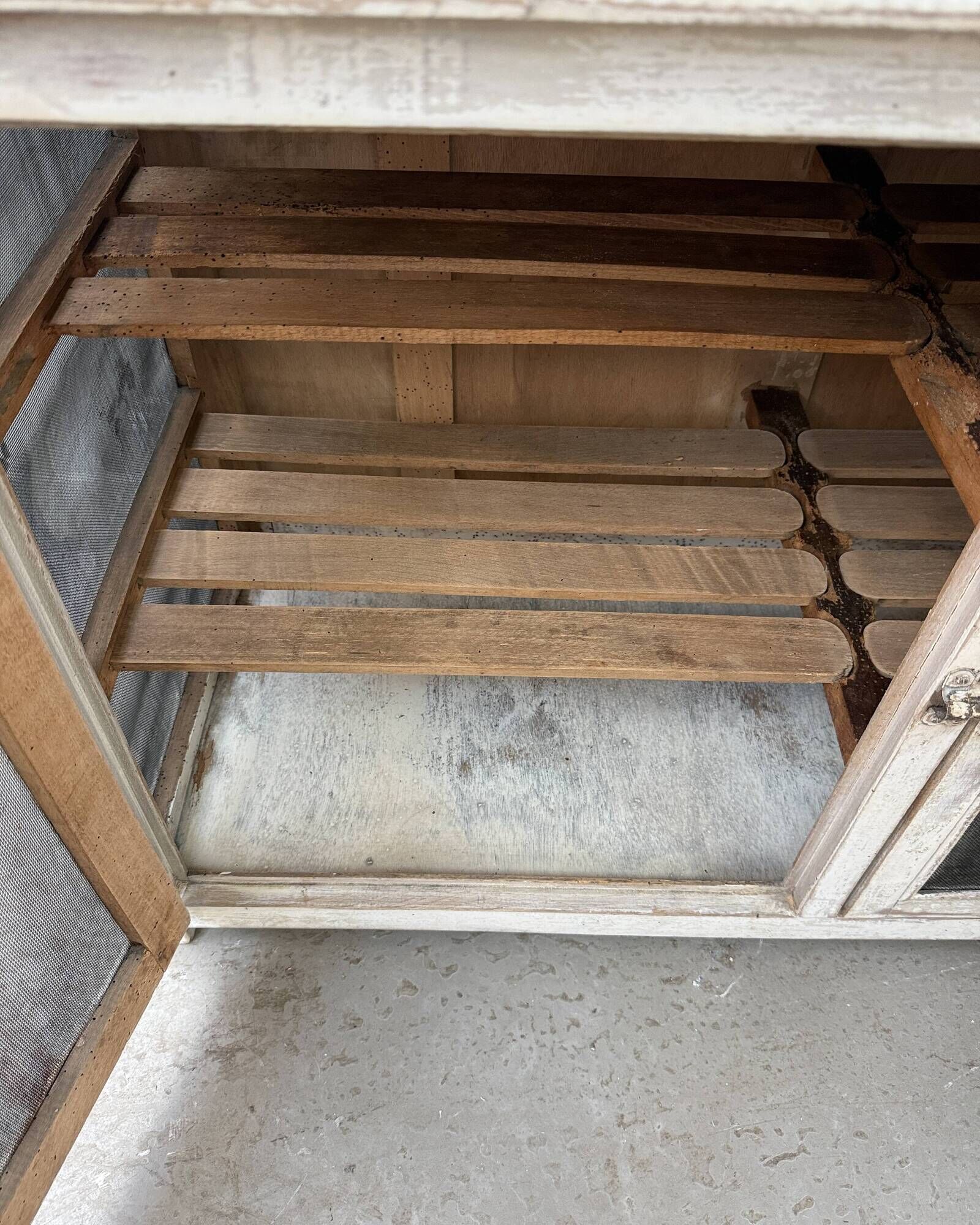 Patinated (renovated) pantry.