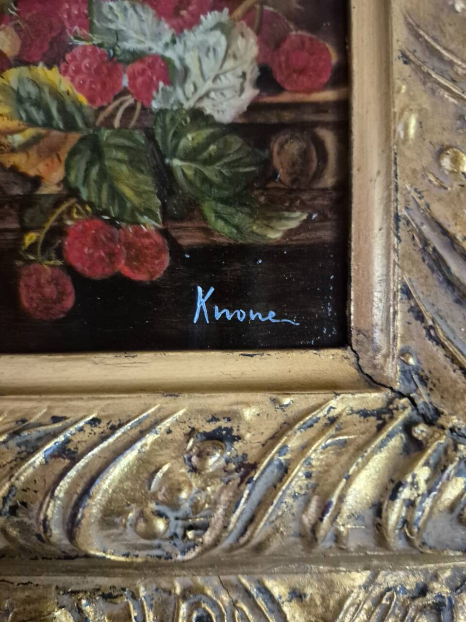 oil on panel in the 17th century (20th century) style, still life