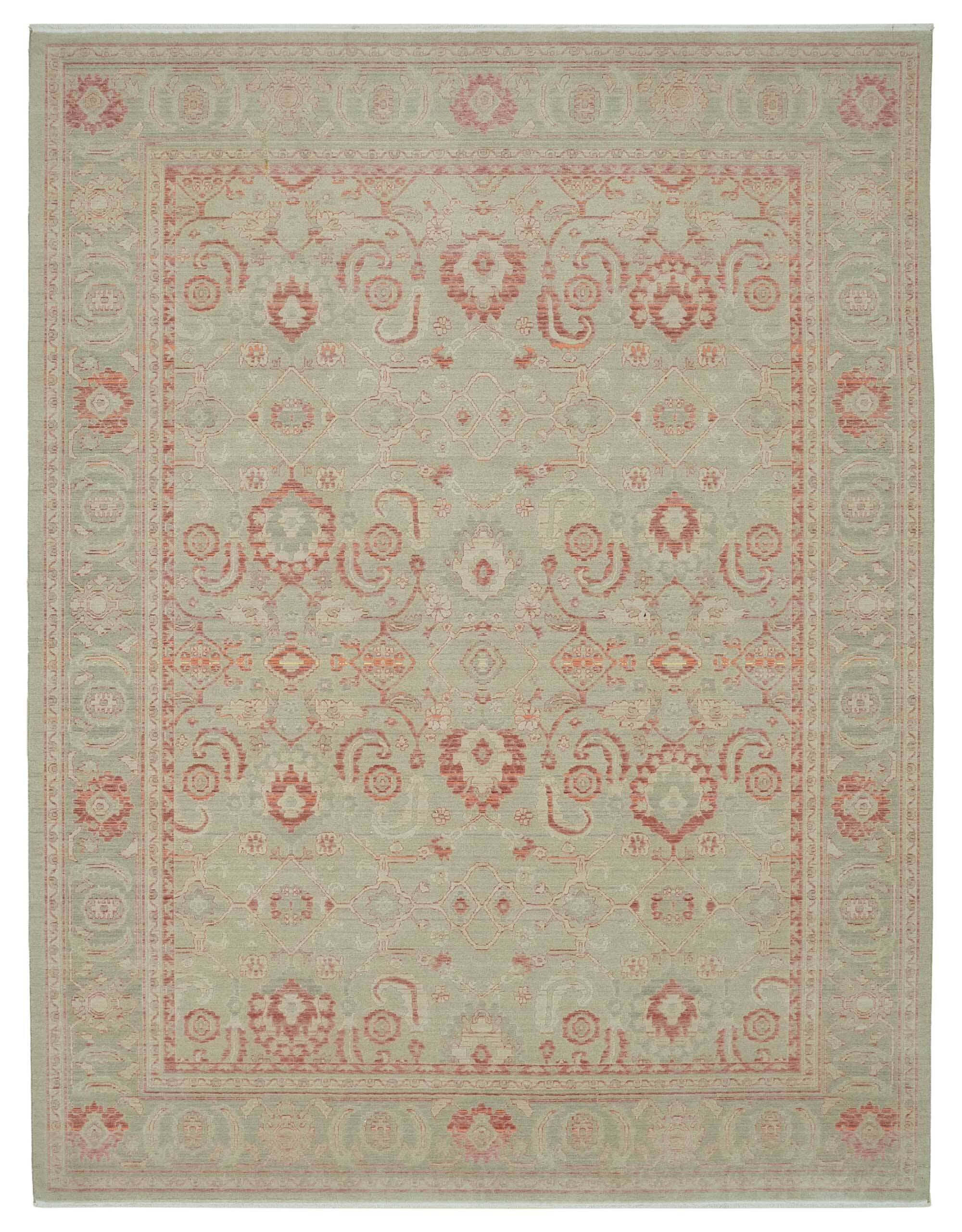 Tapis Oushak turc fait main 288 cm x 381 cm