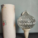 Small wall lamp in brass and vintage glass