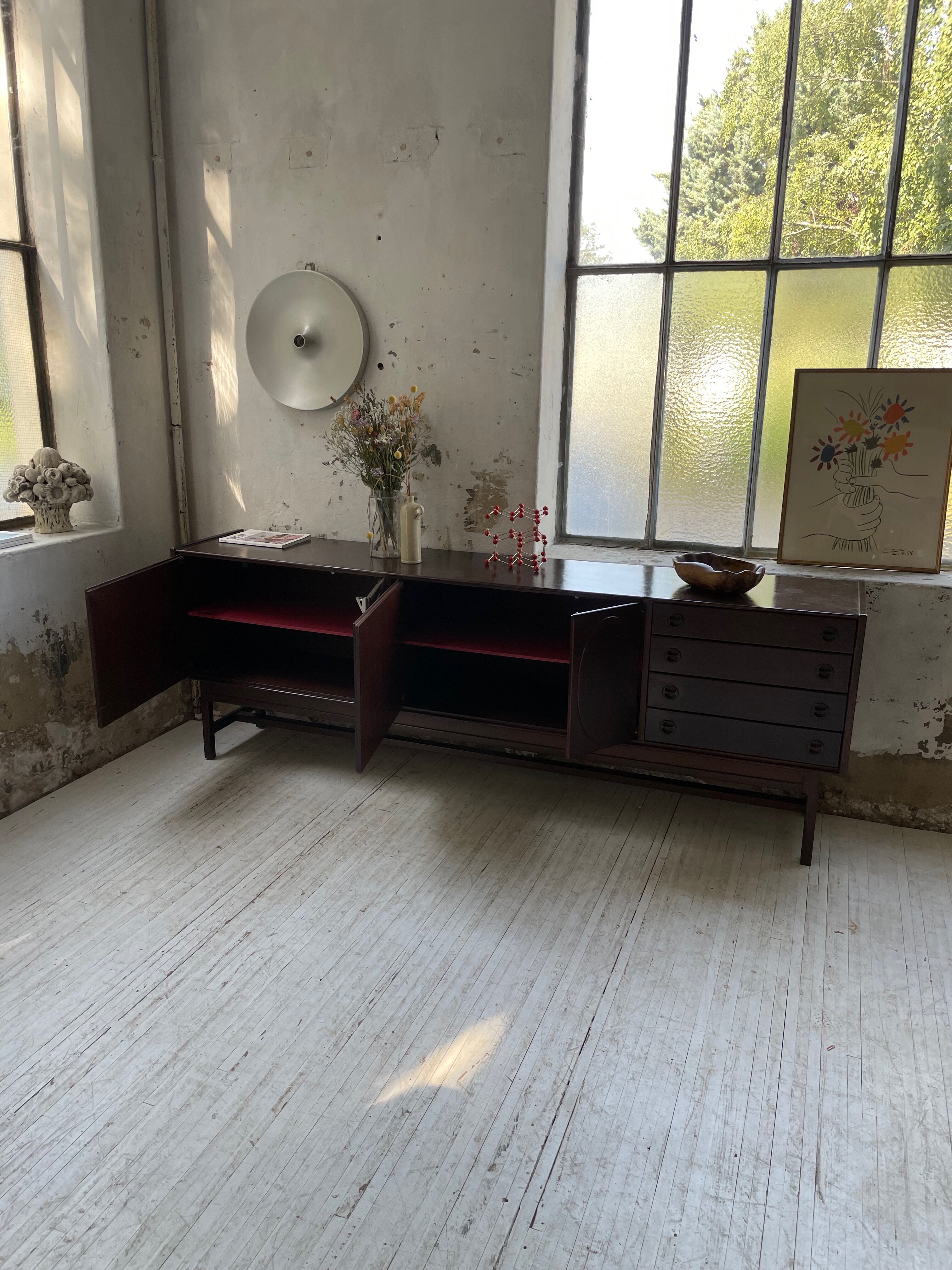 Walnut row Roche Bobois 240 cm