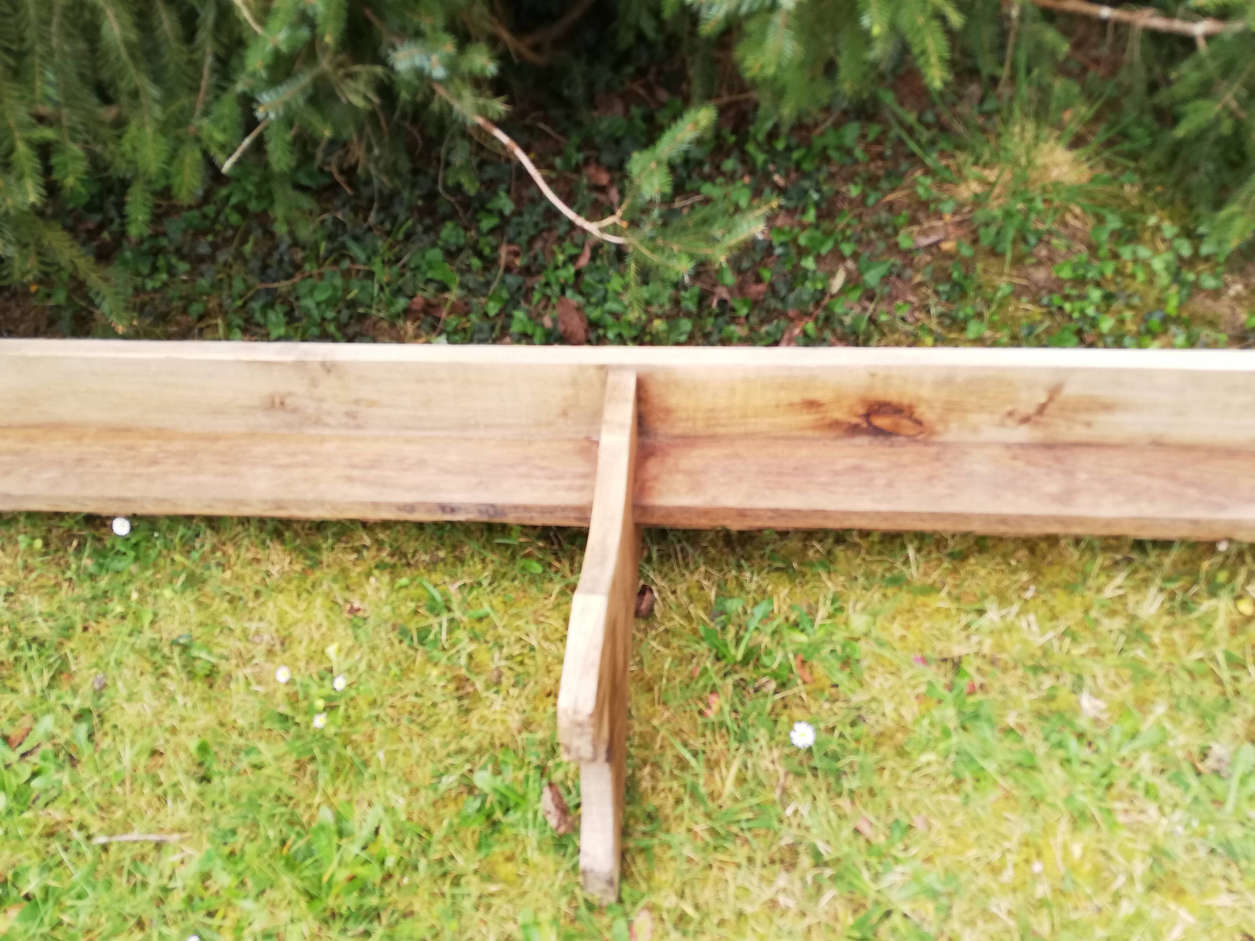 Large model oak farmhouse bench