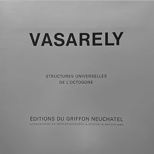 Victor vasarely - complete portfolio of 8 posters from 1974 - universal structures of the octagon