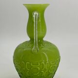 Vintage Opalina Fiorantina glass vase