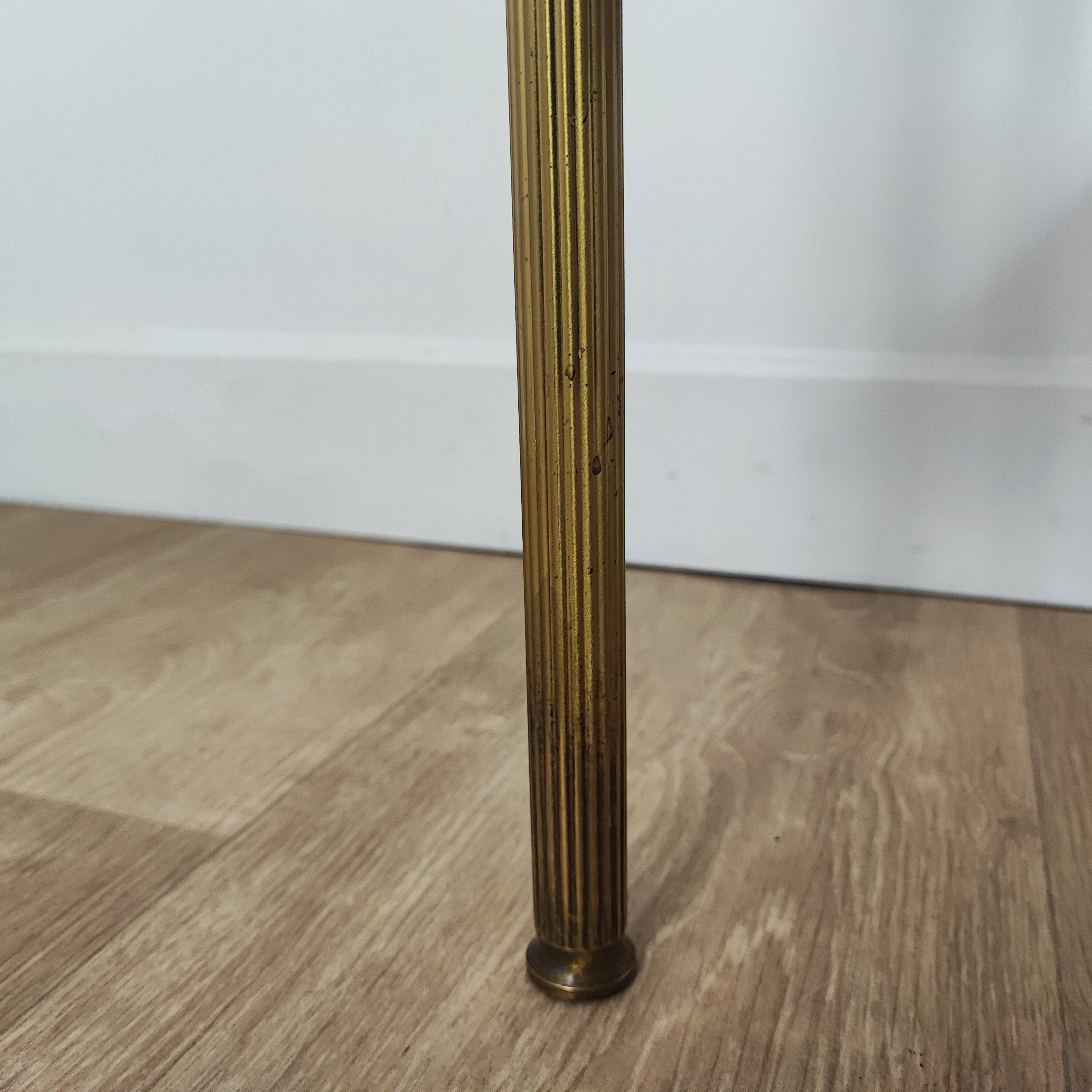 Brass side table/end table