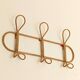 Wall-mounted coat rack imitation wicker
