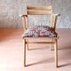 Restored bridge office chair with vintage 1950s splayed legs.