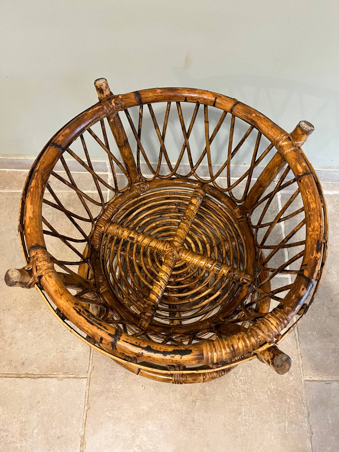 Rattan round table