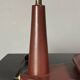 Midcentury leather wrapped French desk lamp style of Jacques Adnet, 1950s