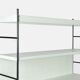 Industrial metal roomdivider / bookcases / bookshelves, 1960s Netherlands