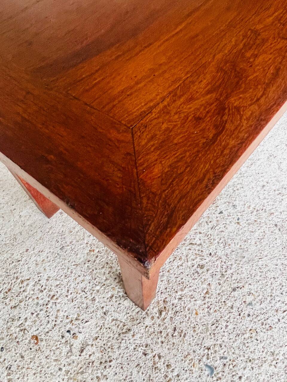 Vintage oak farmhouse coffee table, circa 1950's