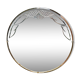 Miroir rond biseauté et ciselé