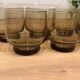 8 Luminarc smoked glass water glasses