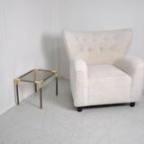 Fauteuil à oreille en bouclette