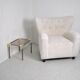 Boucle wing chair