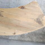 Vintage Curved Pine Bench