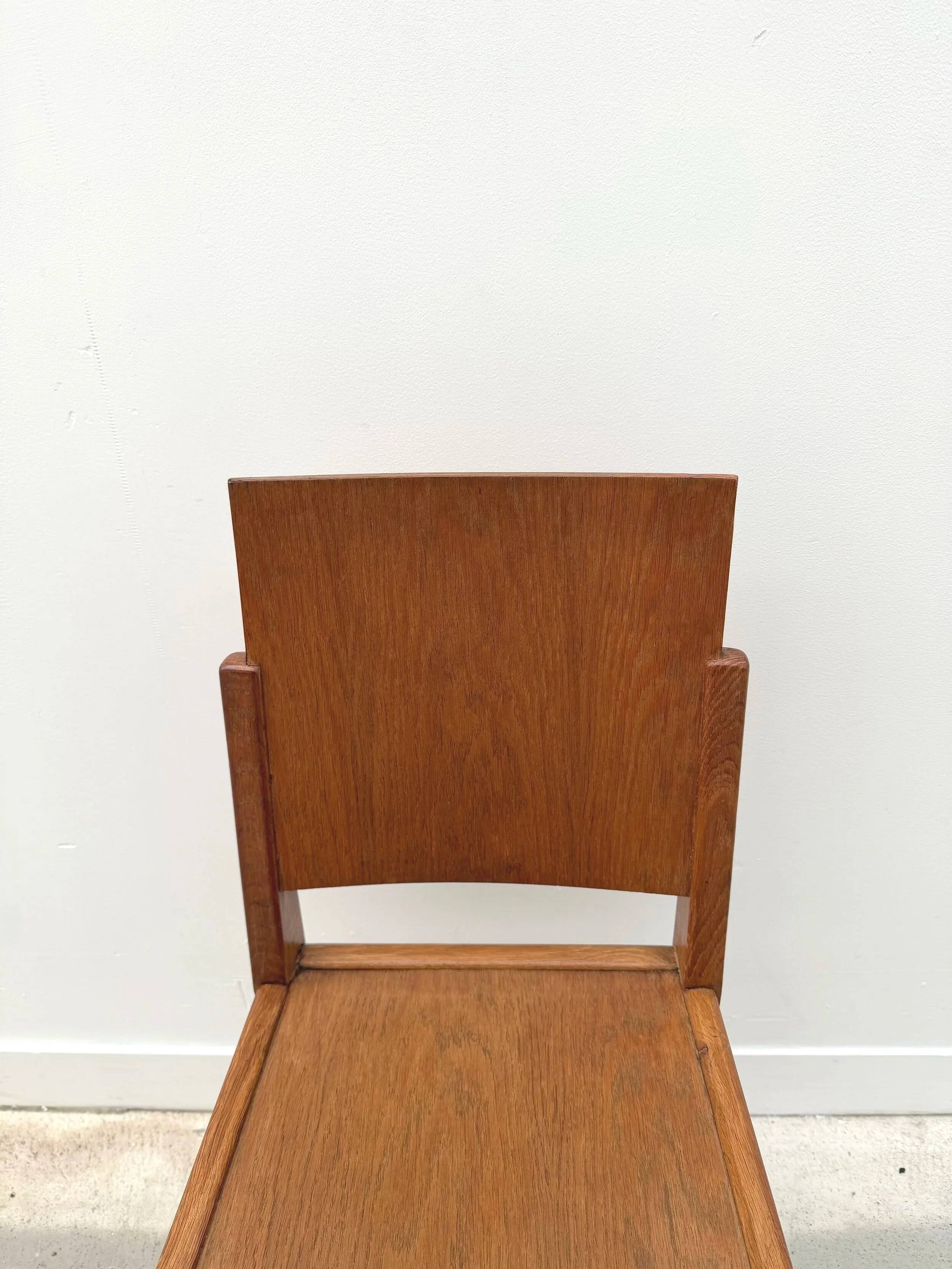 Wooden chair, France 1950