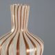 Vintage hourglass-shaped glass vase, designer, Italy, 1950s-1960s.