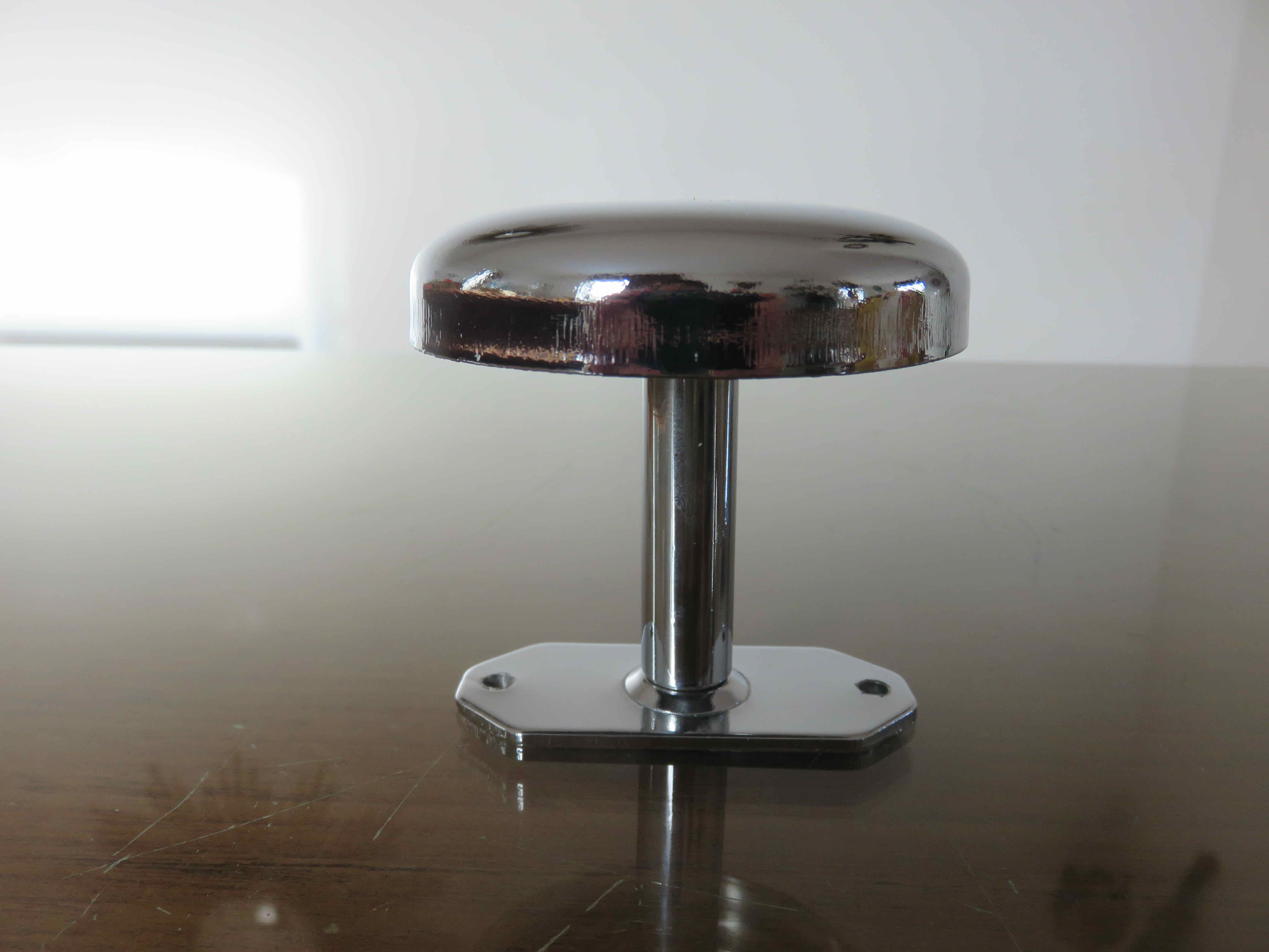 Chrome metal hook 70s