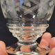 10 old port wine glasses in engraved art deco chiseled crystal