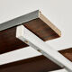 Coat rack in rosewood and metal