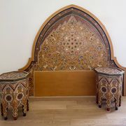 Headboard and bedside tables