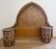 Headboard and bedside tables