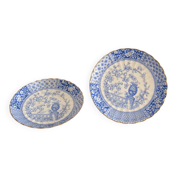 Dessert Plates Mikado William Alsager Adderley 19th Century Japan Pineapple English