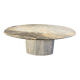 Table à manger en granit ovale vintage, années 1970