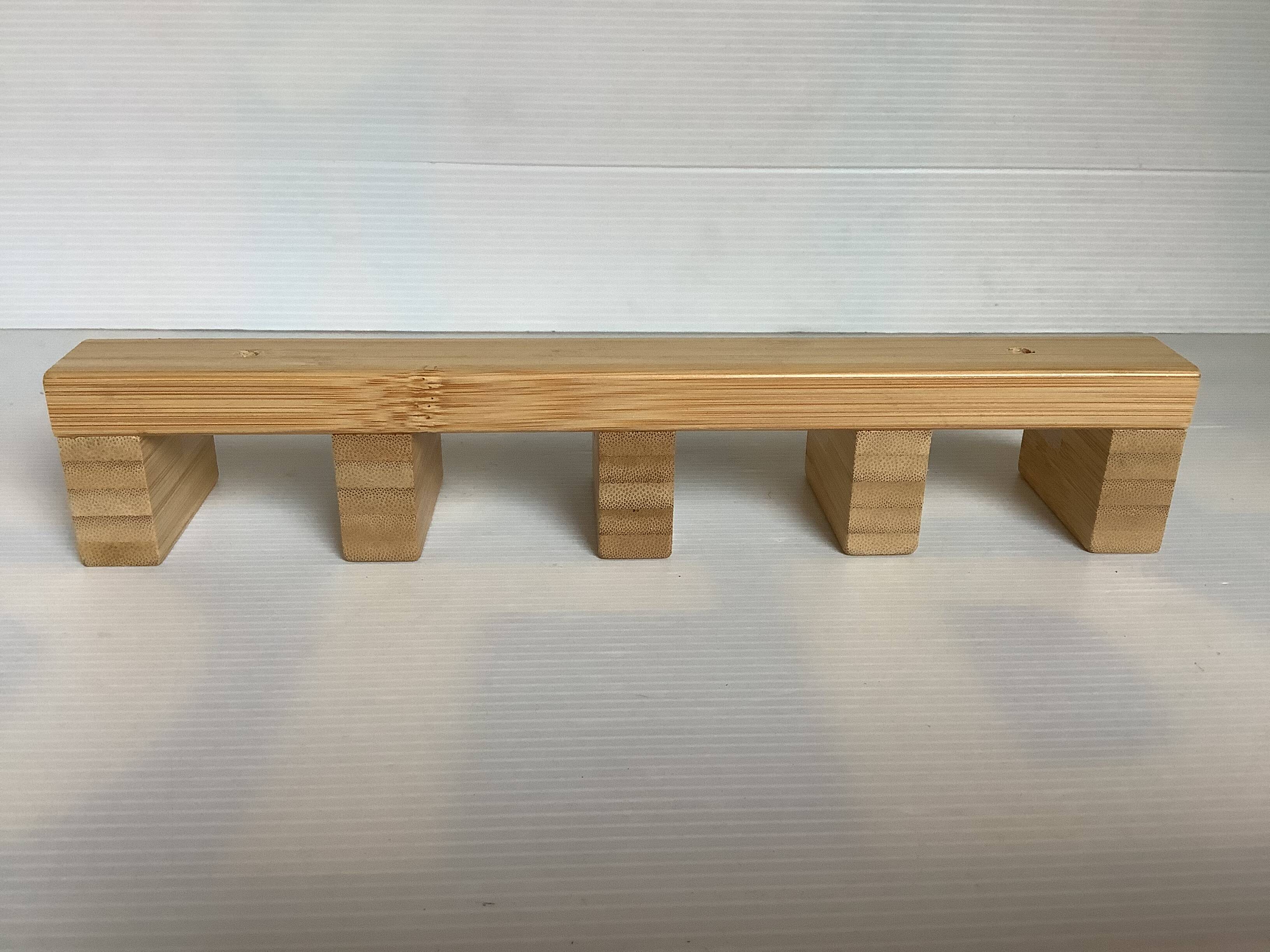 Bamboo wood coat rack