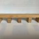 Bamboo wood coat rack