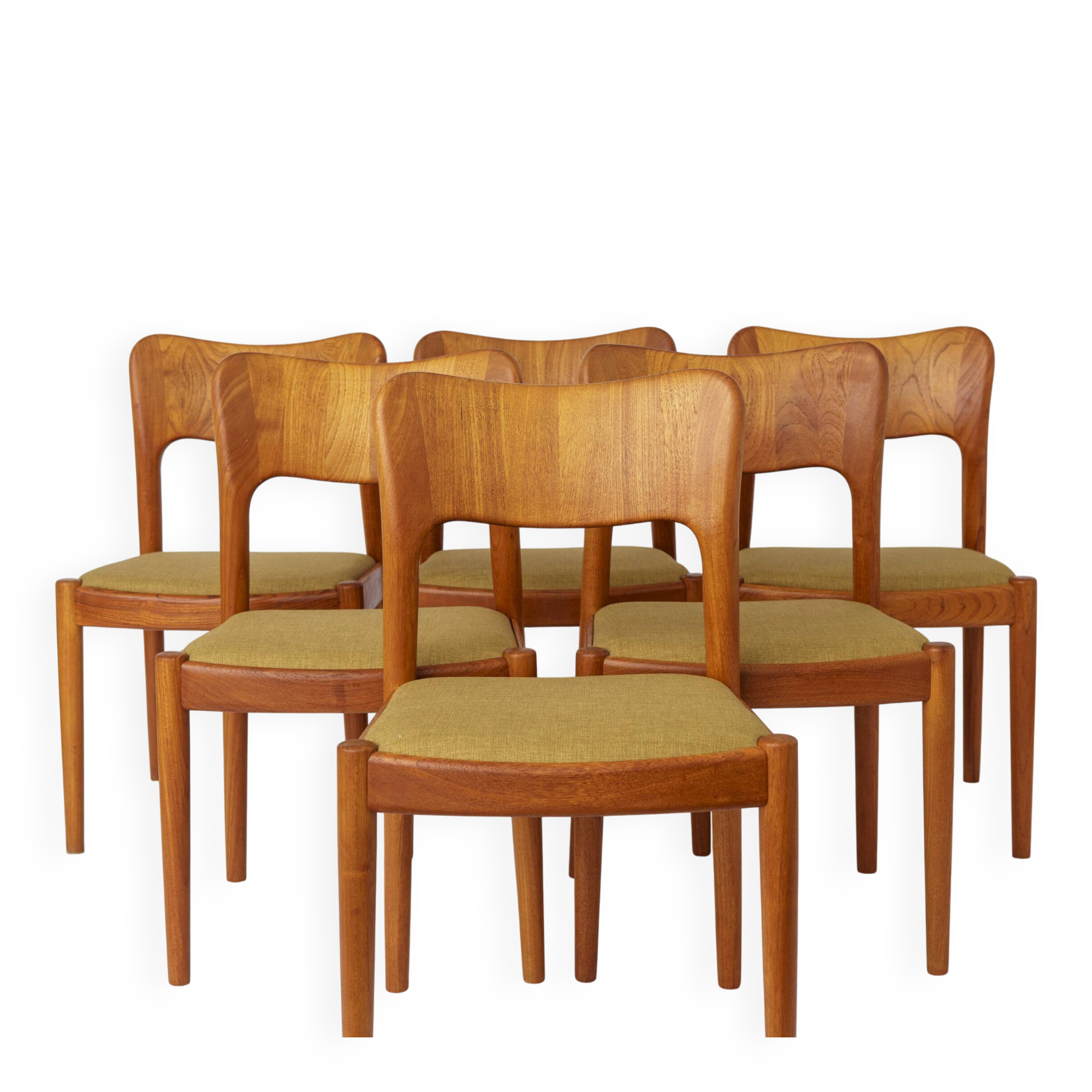 Set of 6 Niels Koefoed “Ole” Dining Chairs, Danish Mid Century Teak Chairs