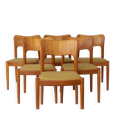 Ensemble de 6 chaises de salle à manger Niels Koefoed “Ole”, chaises en teck danois du milieu du siècle.
