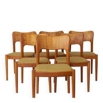 Set of 6 Niels Koefoed “Ole” Dining Chairs, Danish Mid Century Teak Chairs