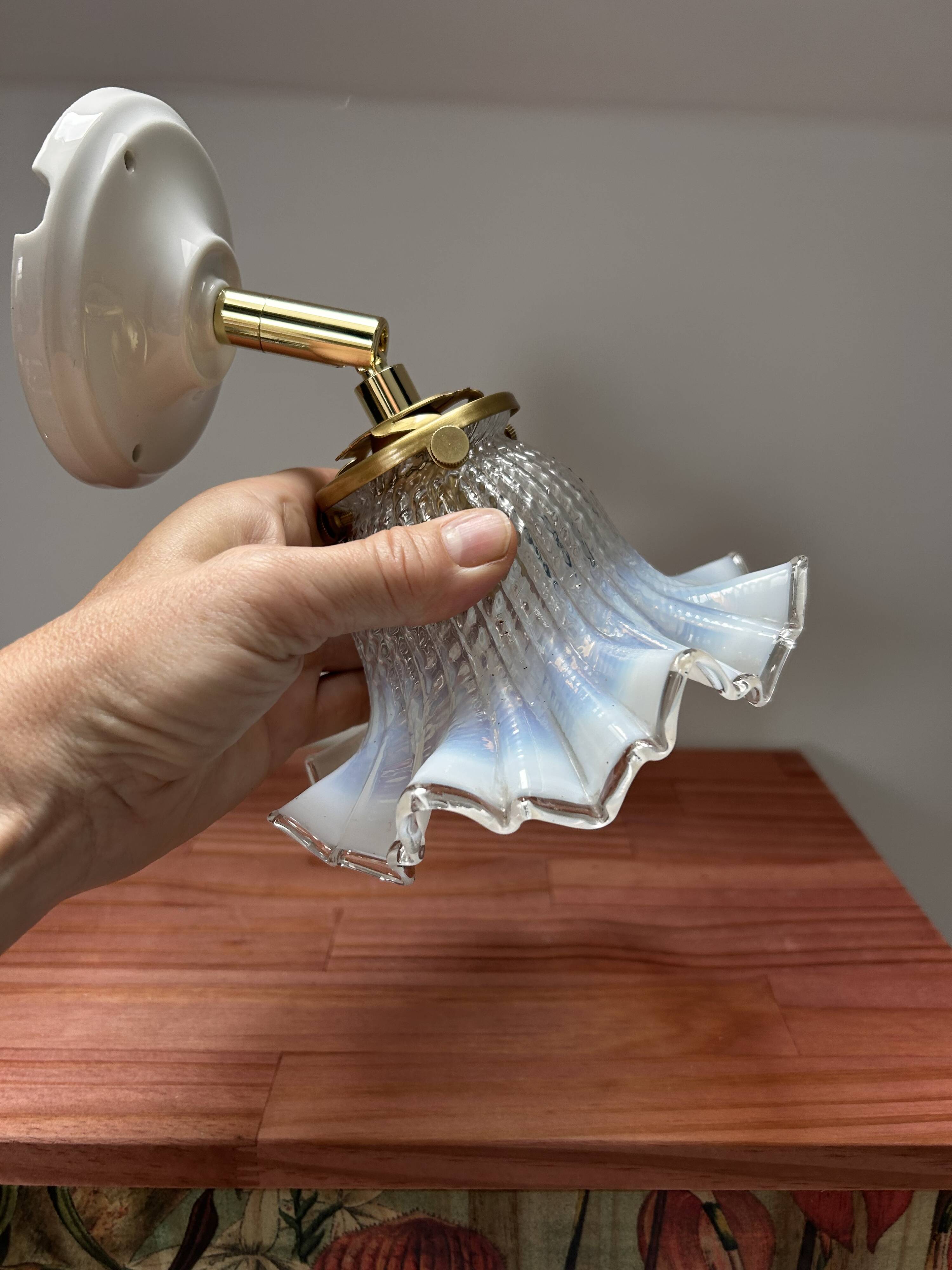 Art Deco tulip wall light