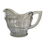 Art deco table pitcher in moulded glass 1940