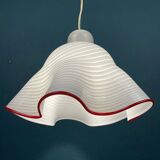 Murano glass Fazzoletto pendant, Italy, 1970s