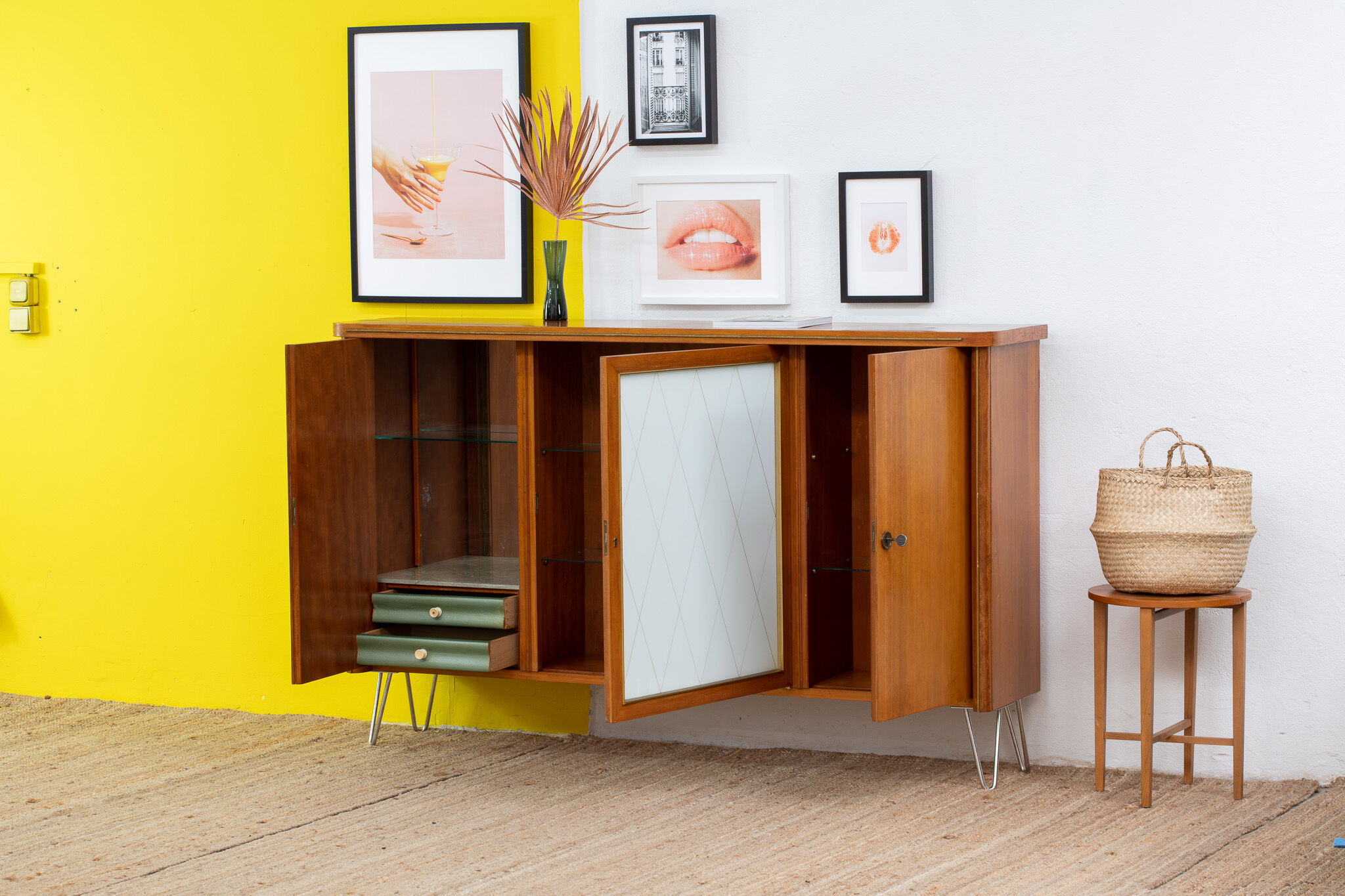 Vintage Scandinavian sideboard – 179 cm