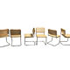 Lot de 6 chaises par Marcel Breuer Cesca fabriquées en Italie années 1970