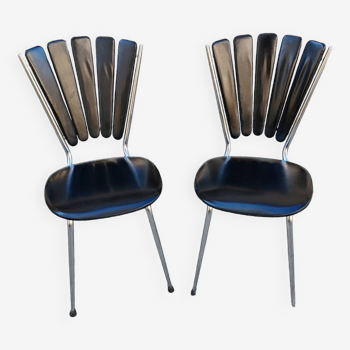 Paire de chaises années 60