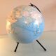Girard and Barrère terrestrial globe on tripod base / vintage 50s-60s