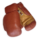 gants de boxe cuir - vintage